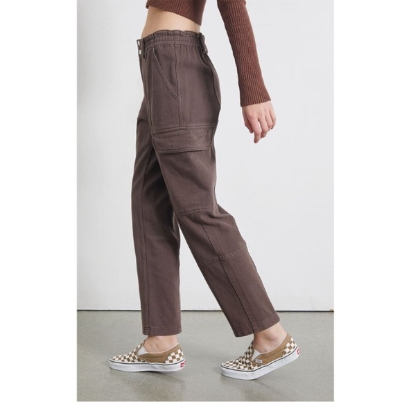 PacSun Pants - PacSun Brownie Utility Cargo Pants with an elastic waist Size S